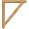 Ekena Millwork Traditional Arts and Crafts Rough Sawn Bracket w/ Offset Brace, Western Red Cedar, 6"W x 38"D x 44"H BKT0604X38X44TRA03RWR - alternate 3